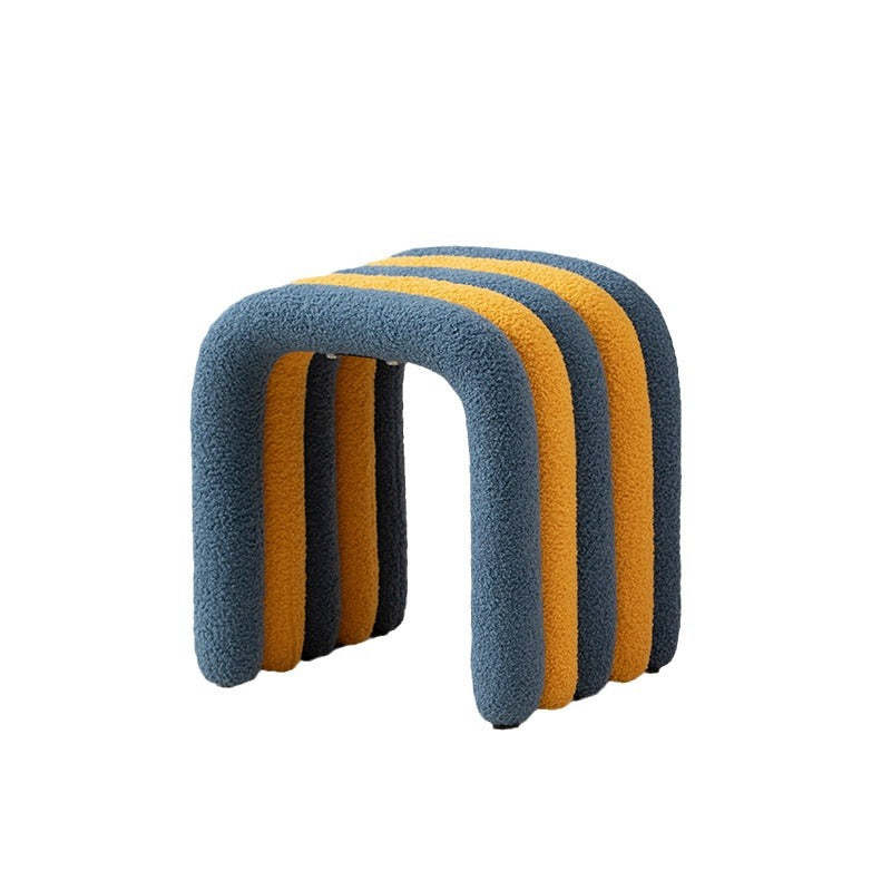 Nordic Arch Steel Boucle Vanity Stool