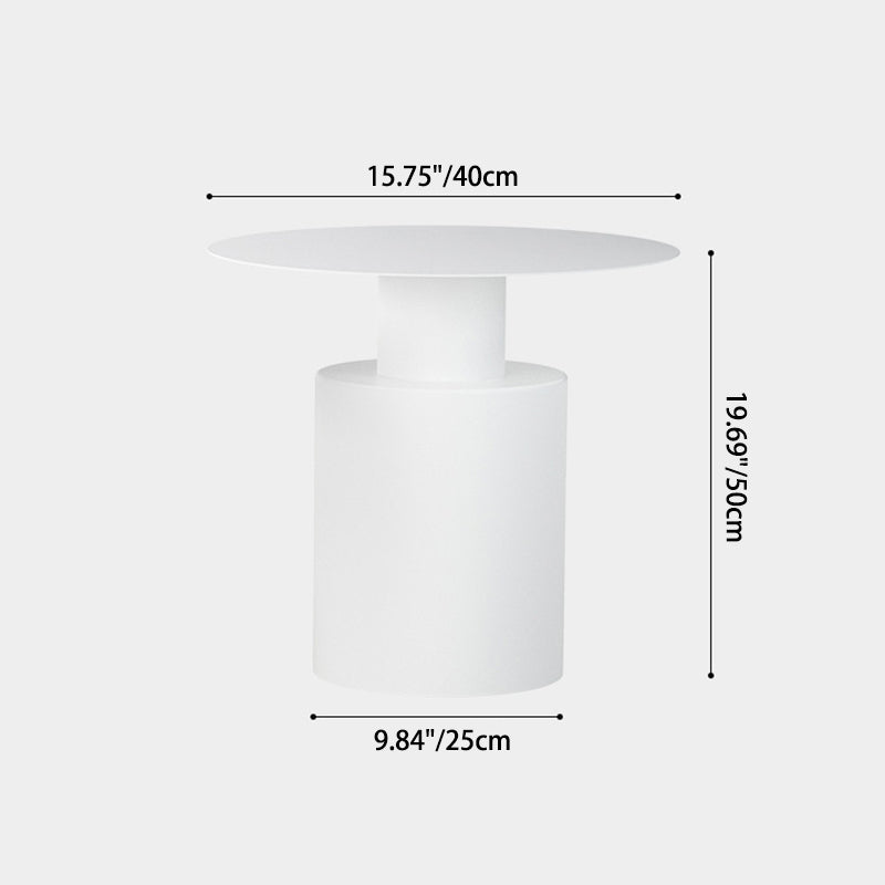 Minimalist Cylinder Iron Bedside Nightstand