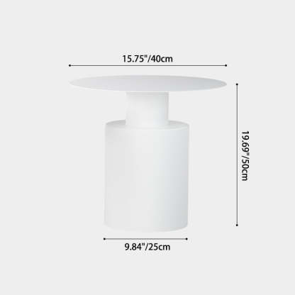 Minimalist Cylinder Iron Bedside Nightstand