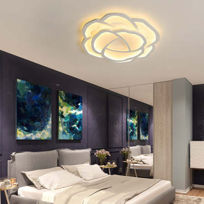 Modern Rose LED Flush Mount Light