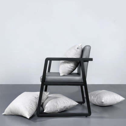 Minimalist PU Leather Steel Desk Chair
