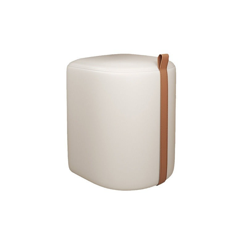 Nordic Leather Cylinder Vanity Stool