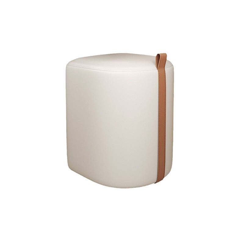 Nordic Leather Cylinder Vanity Stool