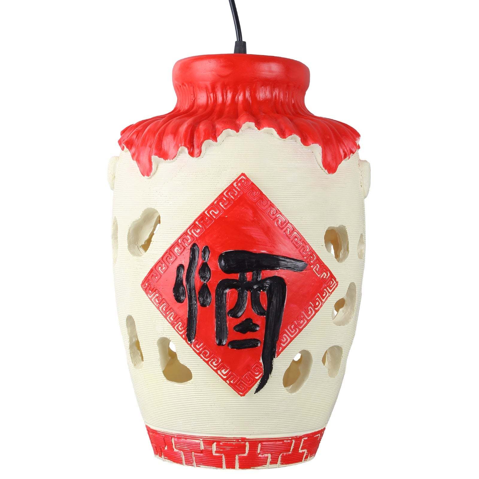 Contemporary Resin Wine Barrel Pendant Light