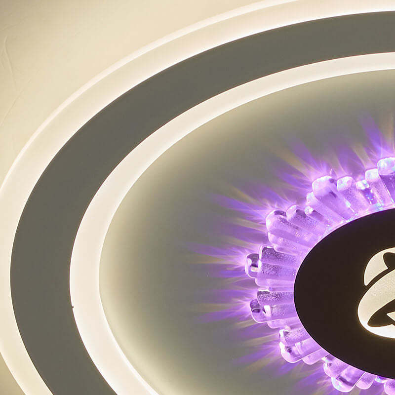 Round Acrylic LED Flush Mount Light