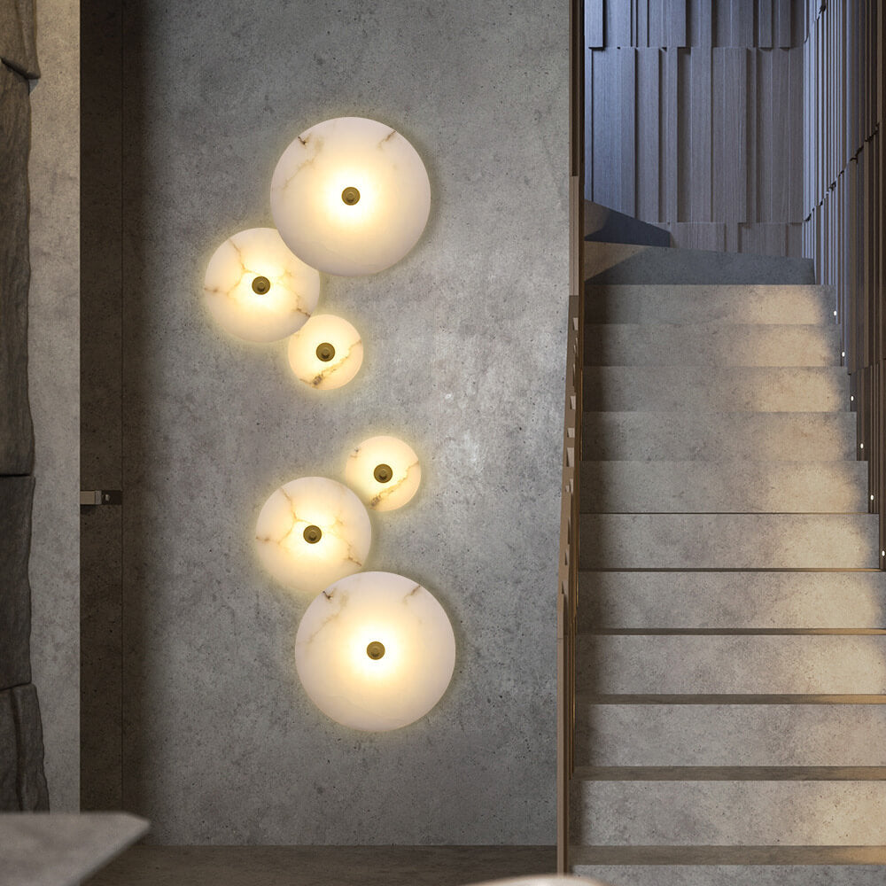 Modern Luxury Marble Iron LED Sconce