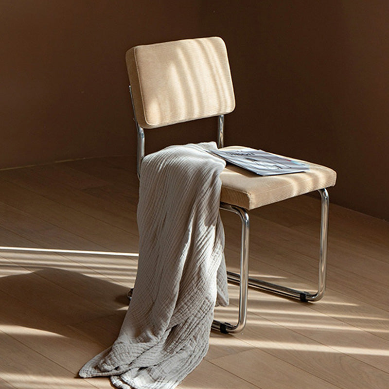 Nordic Fabric Steel Bracket Dining Chair