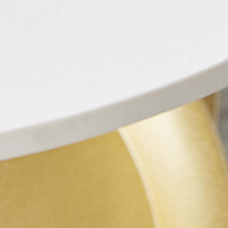Minimalist Round Iron Rock Slab Side Table