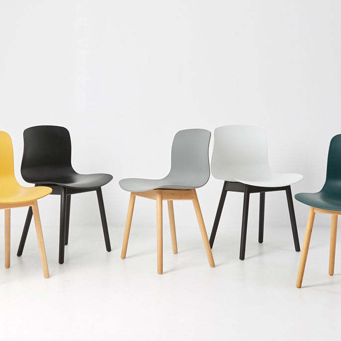 Nordic Curved Wood Dining Chair