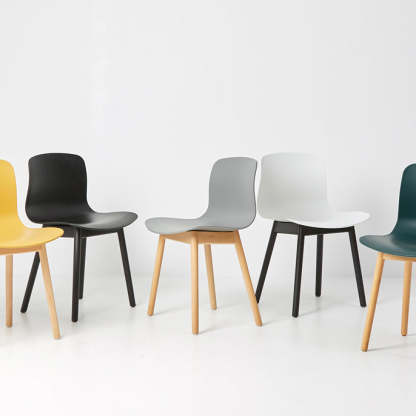 Nordic Curved Wood Dining Chair