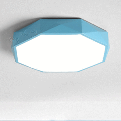 Nordic Macaron Diamond Iron Acrylic LED Flush Light