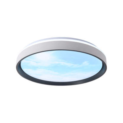 Iron Acrylic Rectangular Sunny Sky LED Flush Light