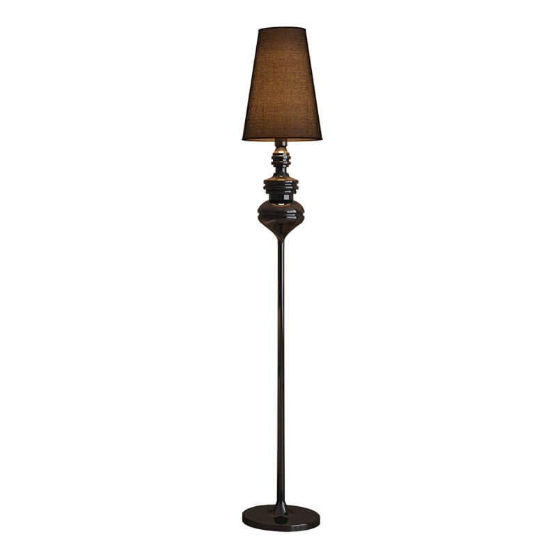 Transitional Fabric Cone Iron Floor Lamp