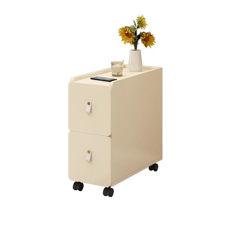 Contemporary Wood 2-Drawer End Table