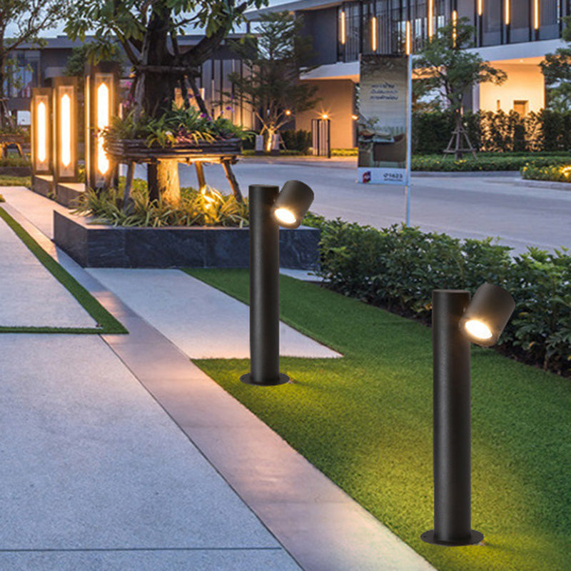 Minimalist Tempered Glass Aluminum Ground Light