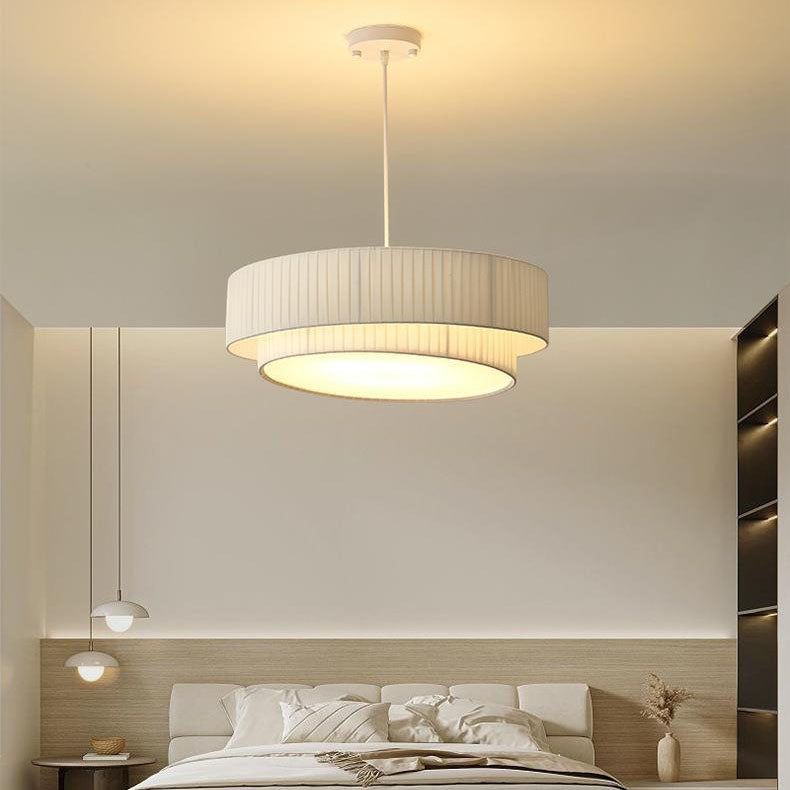 Scandinavian Iron Acrylic Fabric 4/5-Light Pendant