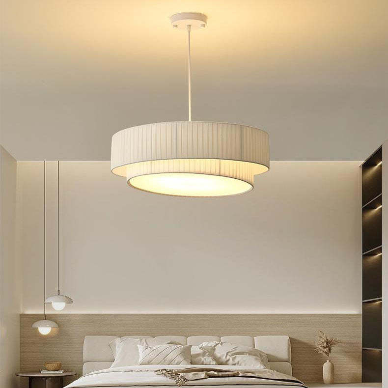 Scandinavian Iron Acrylic Fabric 4/5-Light Pendant