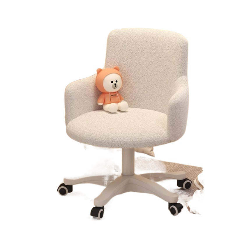 Minimalist Velvet Steel Rotatable Desk Chair