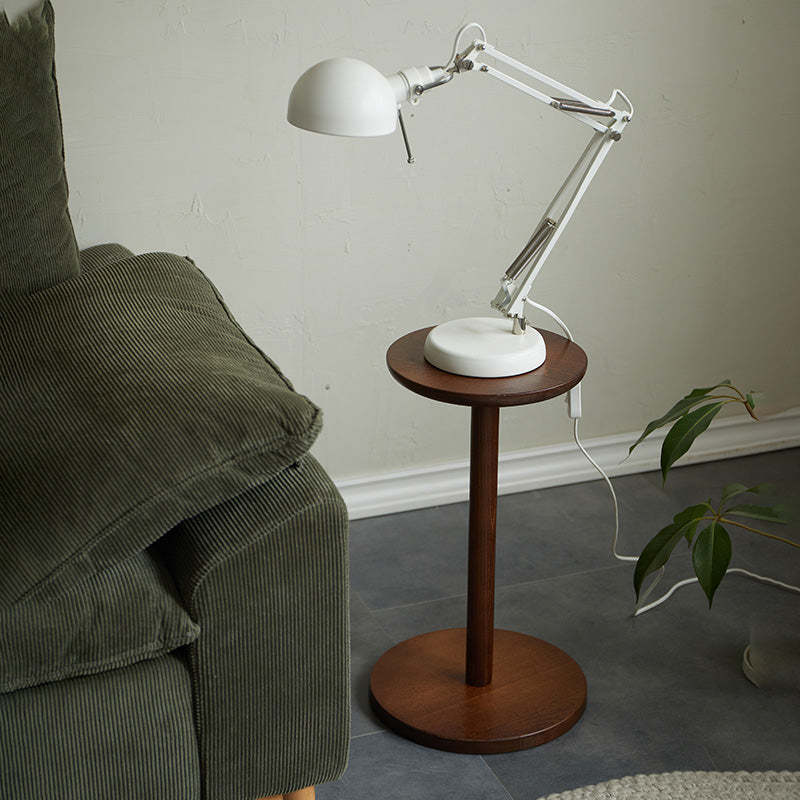 Minimalist Round Wood End Table