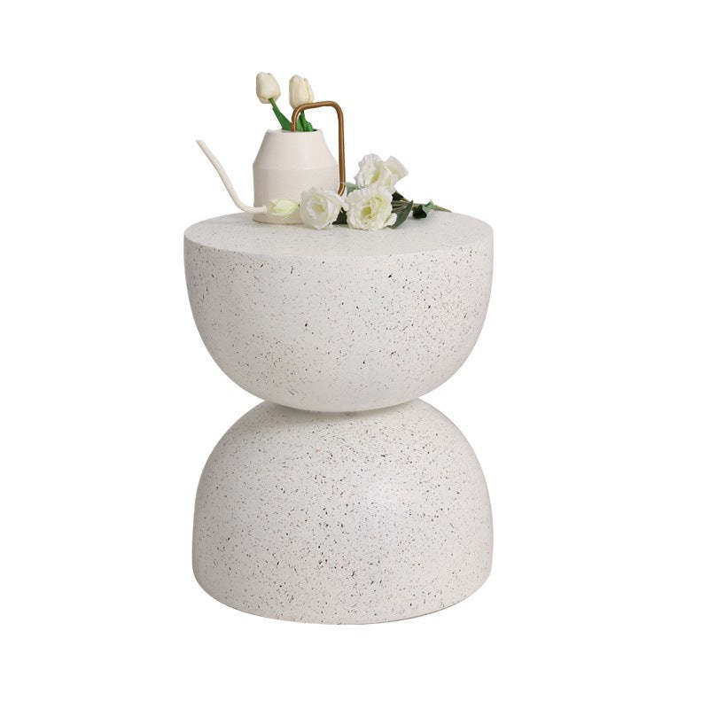 Nordic Round Magnesium Oxide End Table