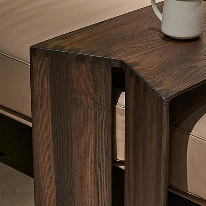 Minimalist Shaped Wood End Table