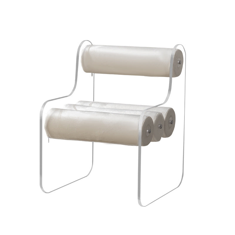 Contemporary Cylinder Acrylic Fabric Chair
