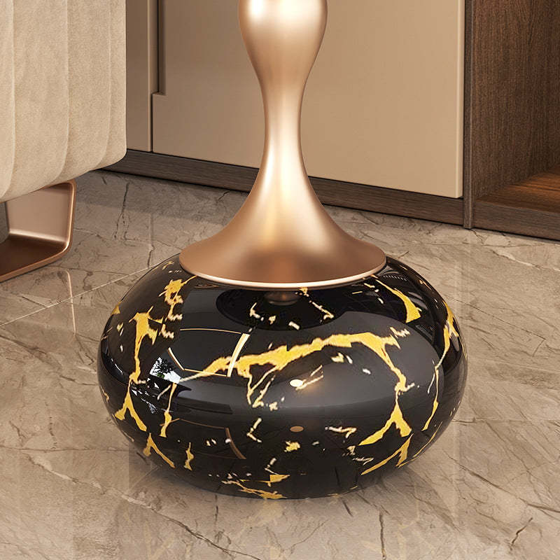 Modern Luxury Gourd Steel Ceramic Coffee Table