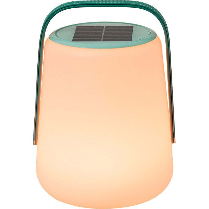 Minimalist Solar Leather Lantern Light