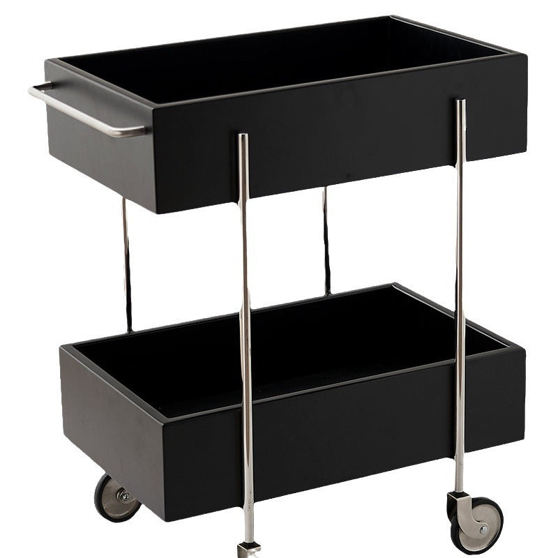 Modern Eclectic Steel 2-Tier End Table