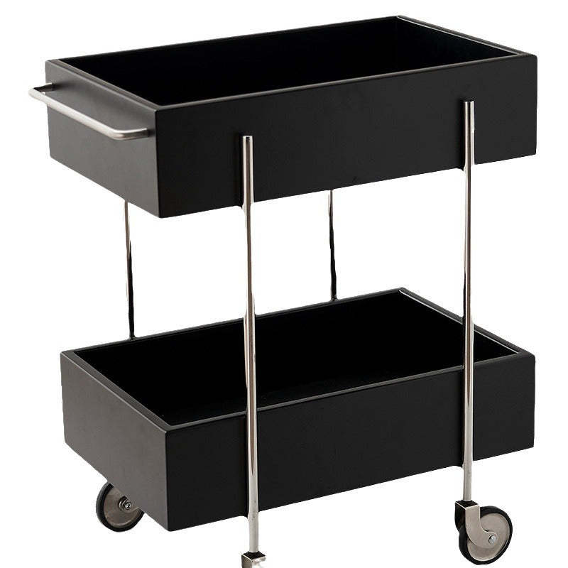 Modern Eclectic Steel 2-Tier End Table
