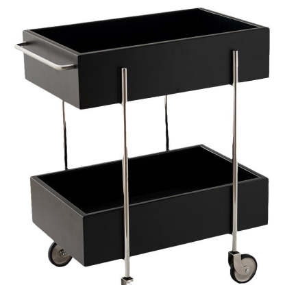 Modern Eclectic Steel 2-Tier End Table
