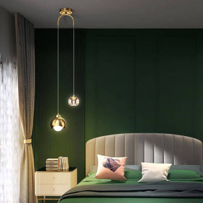 European Iron Brass LED Island Chandelier