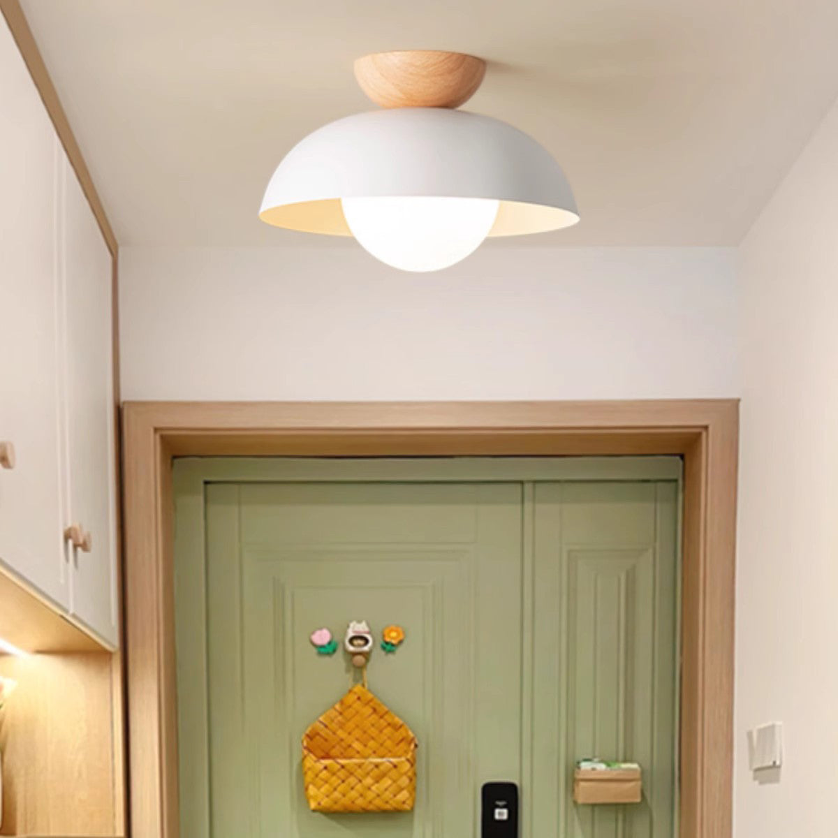 Minimalist Round Iron Glass Ceiling Light