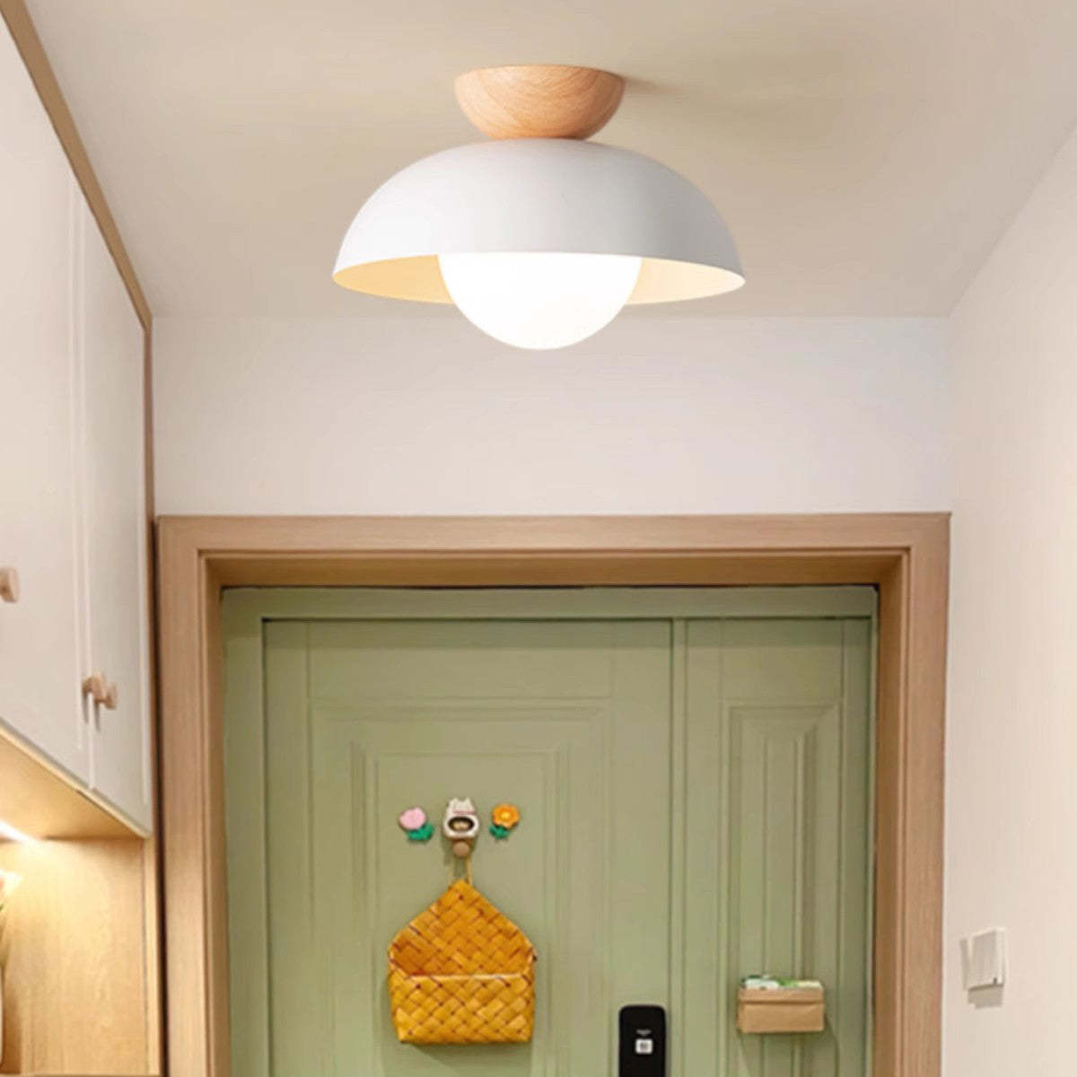 Minimalist Round Iron Glass Ceiling Light