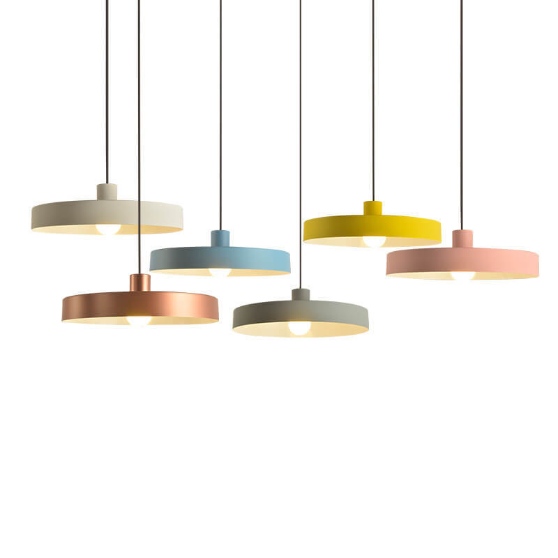 Minimalist Aluminum Disc Pendant Light