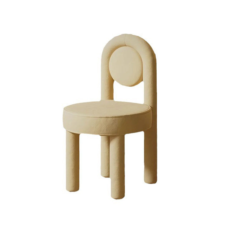 Scandinavian Fabric Steel Vanity Stool
