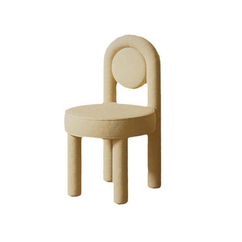 Scandinavian Fabric Steel Vanity Stool
