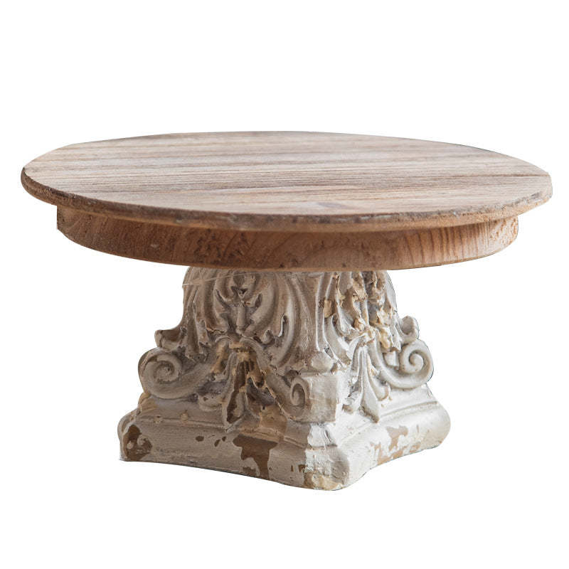 Vintage Carved Cedar Magnesium Tray Table
