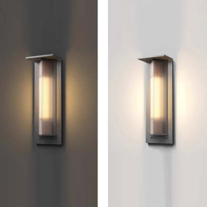 Modern Solar Stainless Steel Glass Prism Wall Sconce