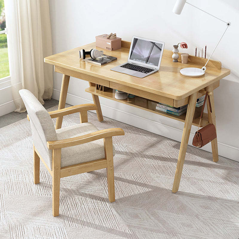 Minimalist Upholstered Fabric Wood Chair