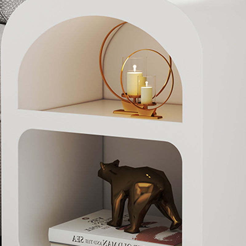 Scandinavian Arched Frame Rock Slab Nightstand