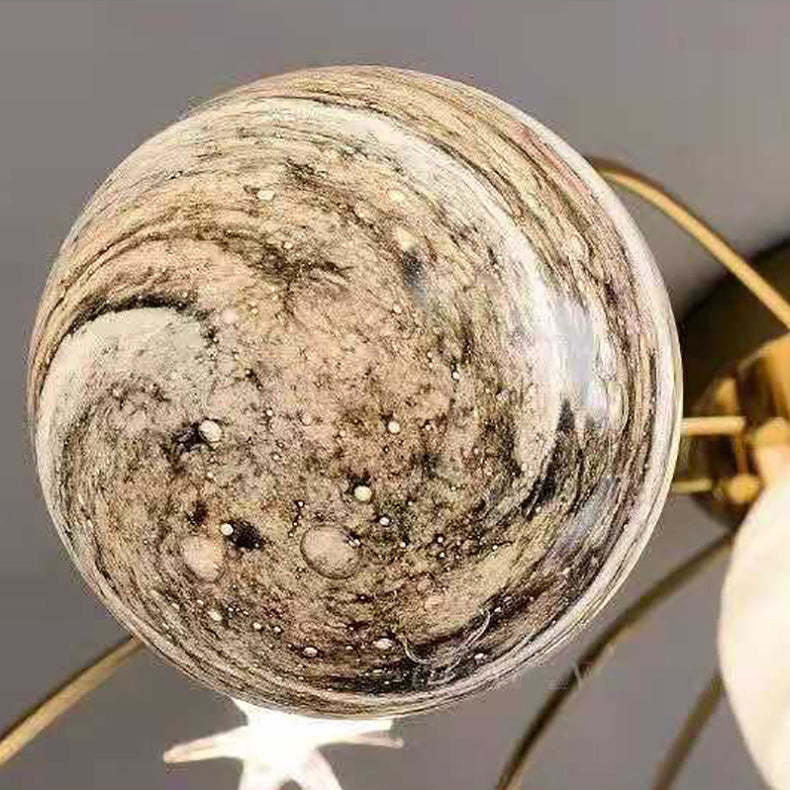 Nordic Kids Iron Glass Earth Planet 13-Light Light