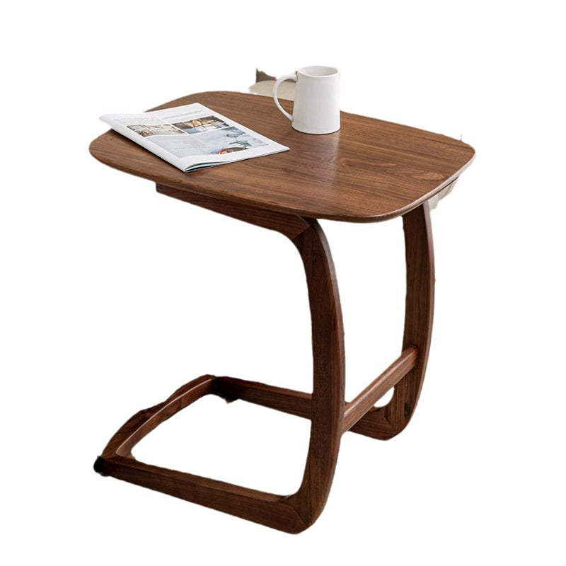 Nordic C-Shape Walnut Ash Wood End Table