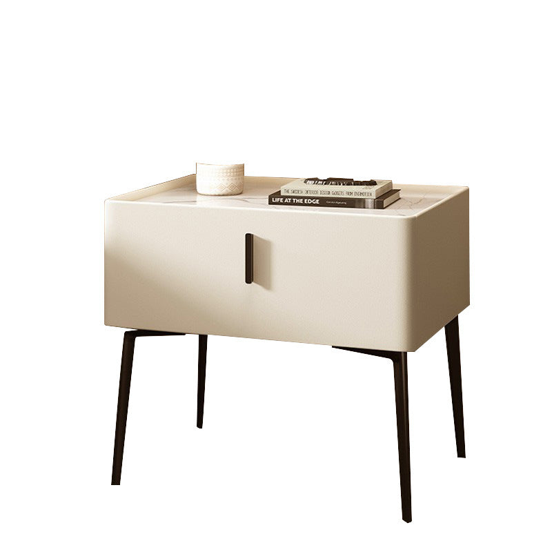 Scandinavian Wood Nightstand Wireless Charging