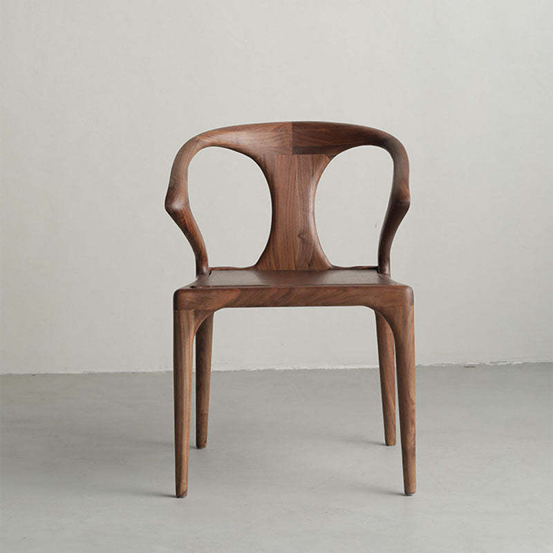 Scandinavian Bent Upholstered Wood Dining Chair