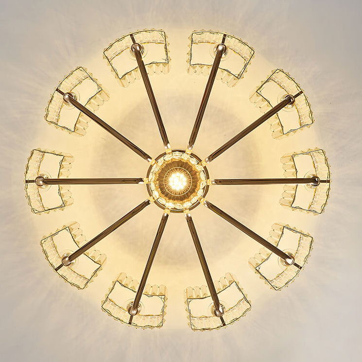 Modern Crystal 6/8/10/12-Light Flush Mount