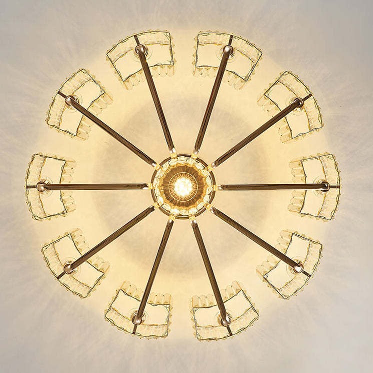 Modern Crystal 6/8/10/12-Light Flush Mount