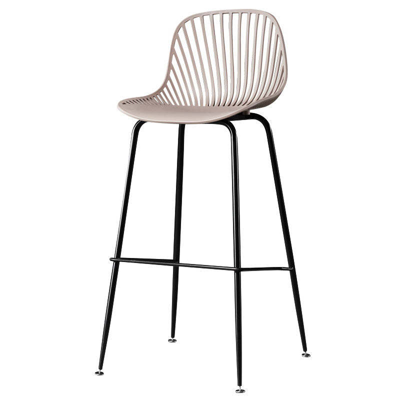 Scandinavian Round Plastic Bar Stool