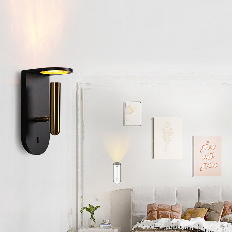 Industrial Flame Light Shadow Rotatable LED Wall Sconce