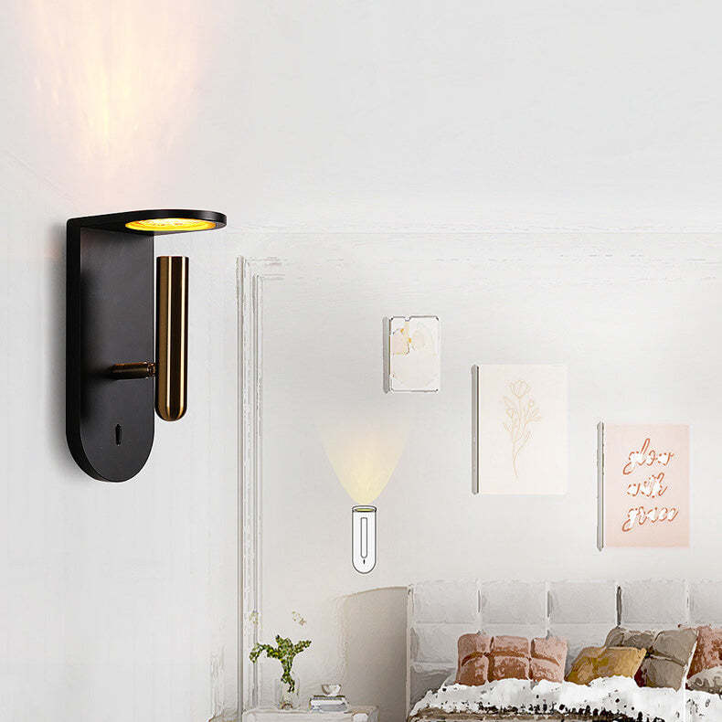 Industrial Flame Light Shadow Rotatable LED Wall Sconce